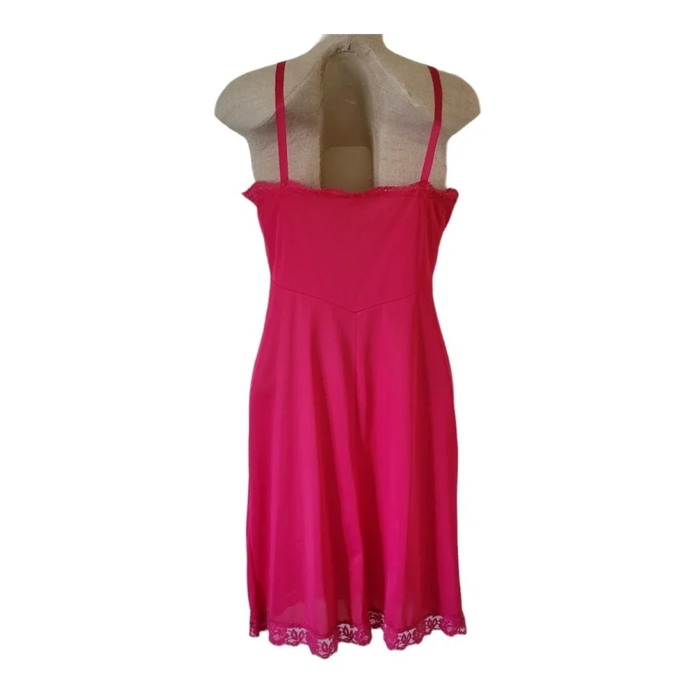 Vintage Gossard Artemis Pink Slip Dress Lace Trim Bust Size‎ 34 Small
